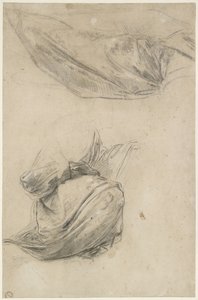Two Studies of Drapery by Raffaello Sanzio Raphael